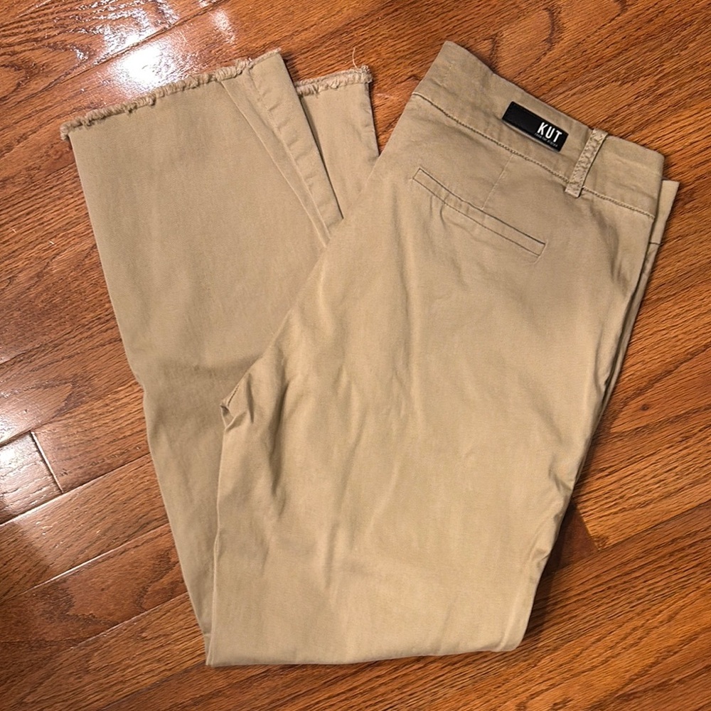 Kut from the Kloth women’s  Tan Pants cropped 8